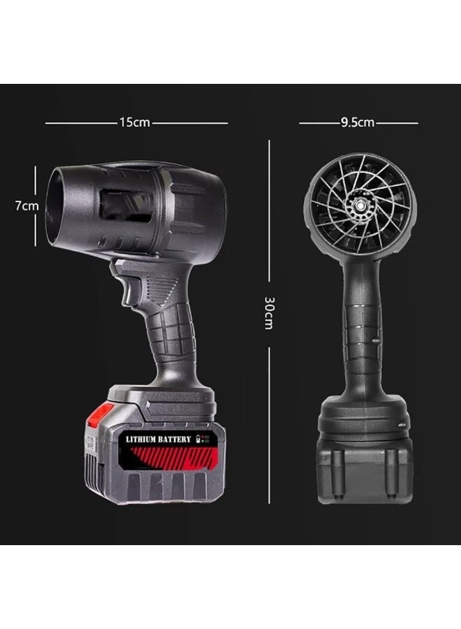 آلة إزالة الثلج المحمولة باليد، آلة إزالة الثلج ببطارية ليثيوم قابلة لإعادة الشحن، منفاخ ثلج كهربائي لاسلكي، اضغط لتغيير السرعة، لإزالة الثلج، العناية بالحدائق، الفناء (5 درجات مئوية) - Image 5